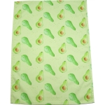 Avocado tea towel  Avocado print Luxury Tea Towel,   Green,   50cm x 70cm,   100% Cotton,   Hand Painted Design,   Made in Great Britain,  