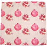Pomegranate napkin  Pomegranate print Luxury Napkin,   Pink,   38cm x 38cm,   100% Cotton,   Hand Painted Design,   Made in Great Britain,  