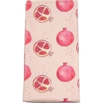 Pomegranate Tea Towel -  Pomegranate print Luxury Tea Towel -   Pink -   50cm x 70cm -   100% Cotton -   Hand Painted Design -   Made in Great Britain - 