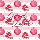 Good Luck Card Pomegranate