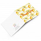 Thank You Card Papaya -  Thank You Card with Papaya design -   Yellow and White -   Blank inside -   6”x6” -   100% recycled card -   Brown envelope included -   Hand painted design -   Made in Great Britain - 