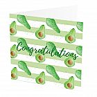 Congratulations Card Avocado