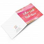 Better Luck Next Time Card -  Better Luck Next Time Card -   Pink, Red and Gold -   Blank inside -   6”x6” -   100% recycled card -   Brown envelope included -   Hand painted design -   Made in Great Britain - 